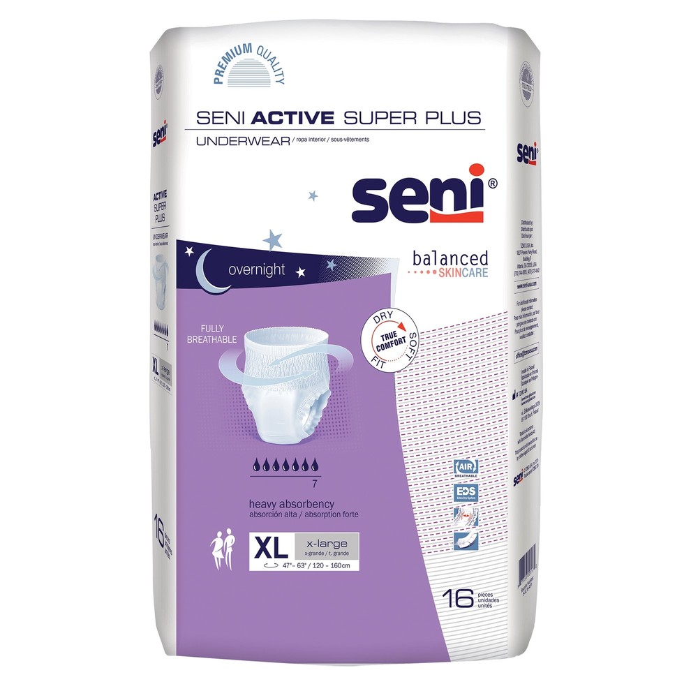 Seni Disposable Underwear X-Large 64 Ct