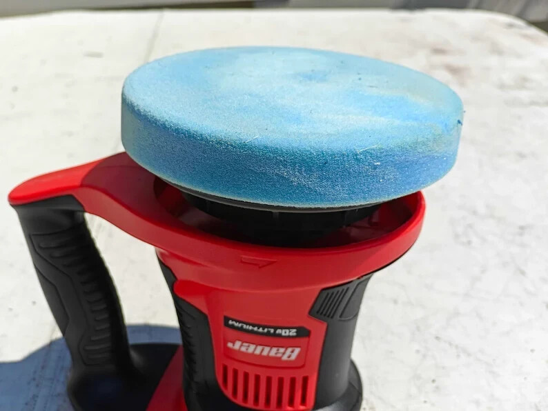 Hook Sticker ONLY - Harbor Freight BAUER 20V Cordless 6" Polish Buffer 19102C-B