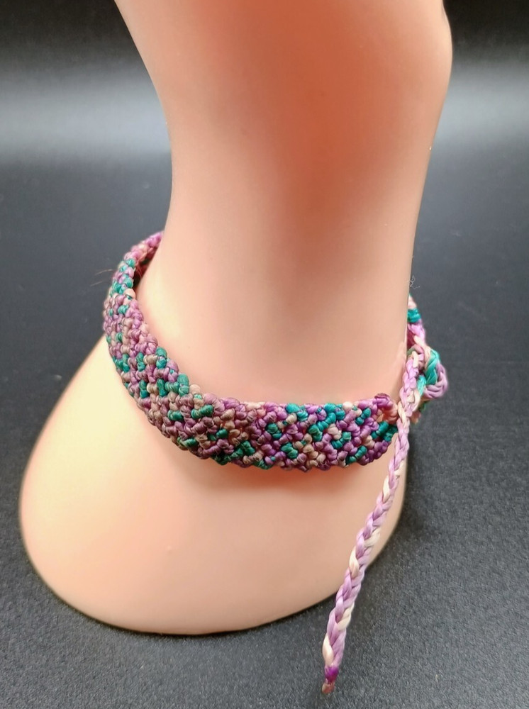 Unisex Woven Bracelet Multicolor Macramé Thread Andean Crafts