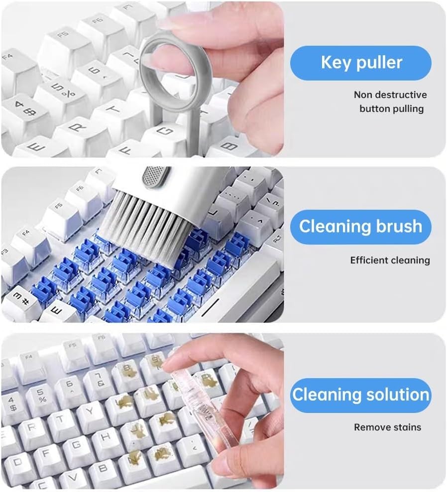 New 7 in 1 Electronics Cleaning Kit Keyboard Screen Earbud Cleaner Tool Set.