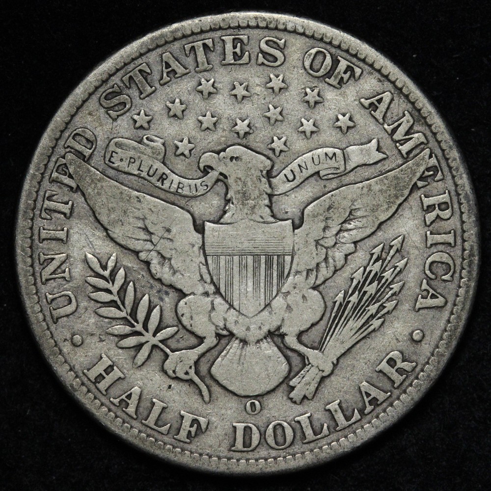 1908-O Barber Silver Half Dollar FINE E378 ODRGM