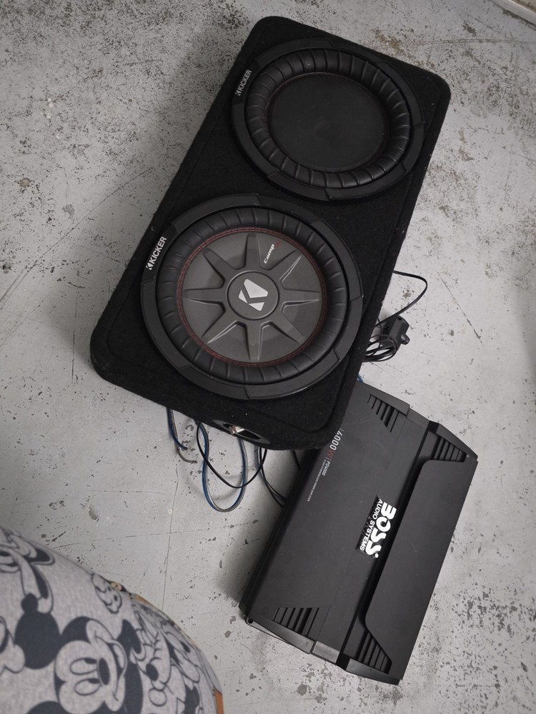 Kicker 43TCWRT672 Car Audio 6.75" Comp RT Loaded Sub Box Sealed Enclosure 2 Ohm