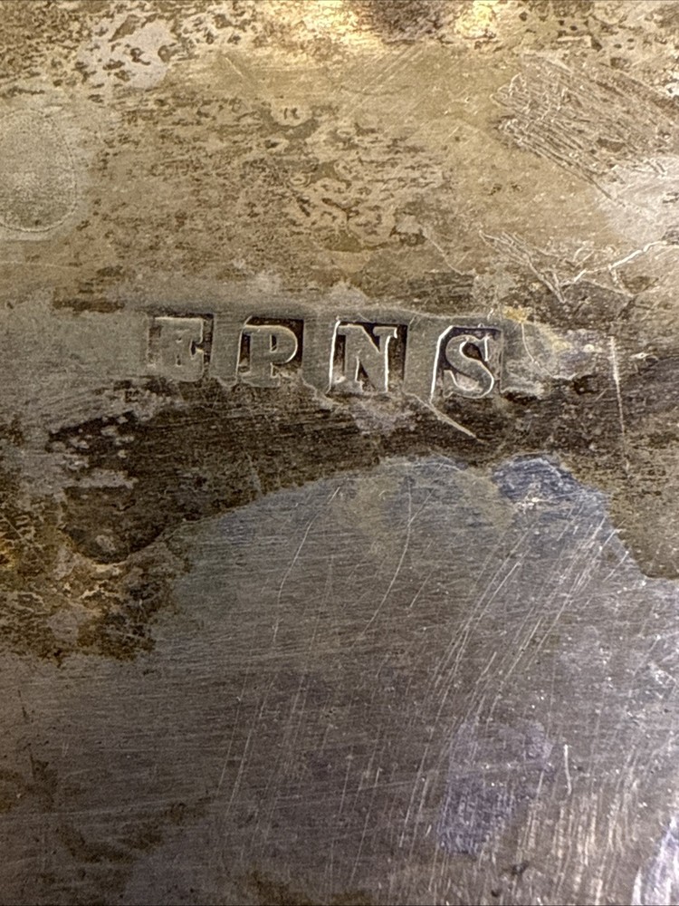 Shell Shaped Silver Plated Footed Trinket Candy Dish.