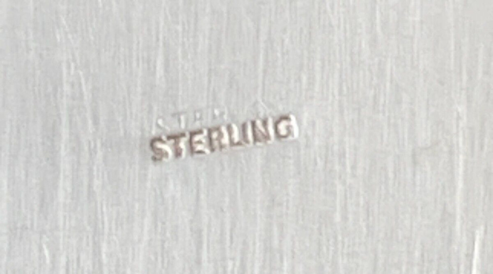 Vintage Sterling Silver & Pietra Dura 2" Rectangular Box - 70g