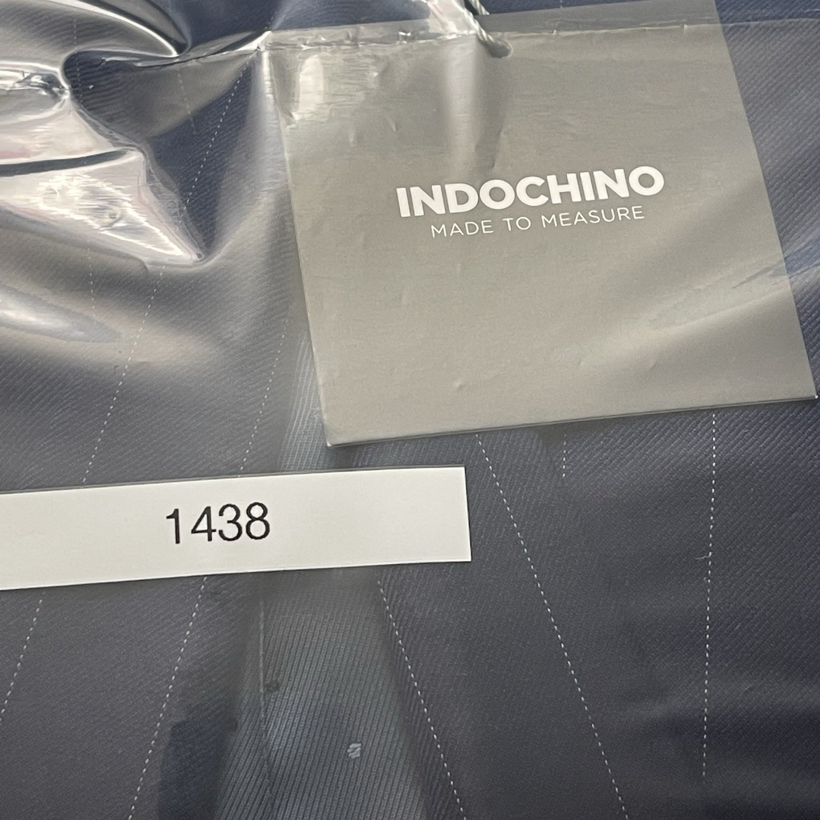 INDOCHINO Yaletown Mens Blazer Sport Coat Jacket Wool 52 Navy Stripe NWT