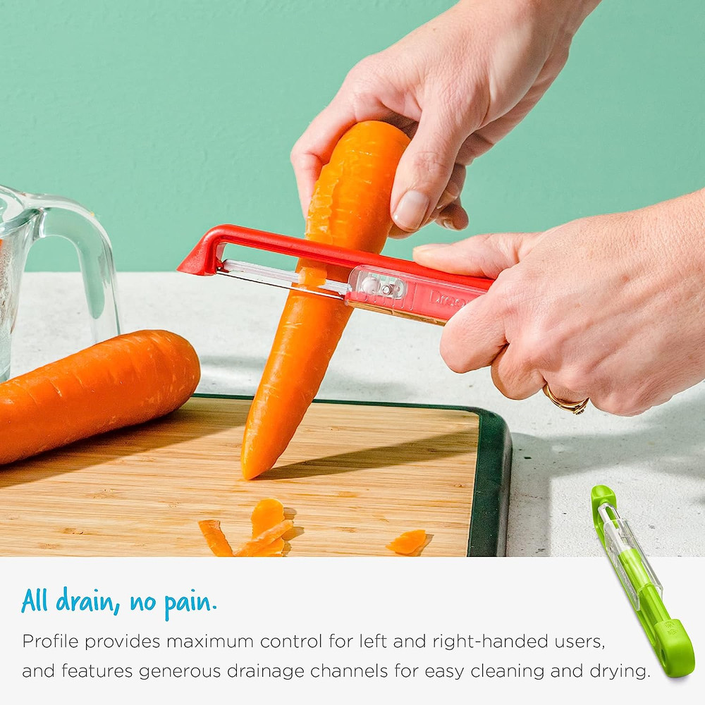 Sharple Self-Sharpening Vegetable & Vertical Speed-Peeler - Black