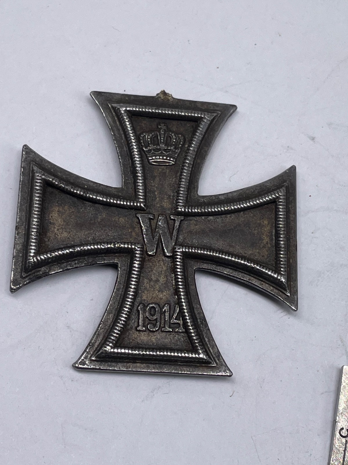 Imperial German Iron Cross - Original WW1 Issue - Broken Ribbon Ring