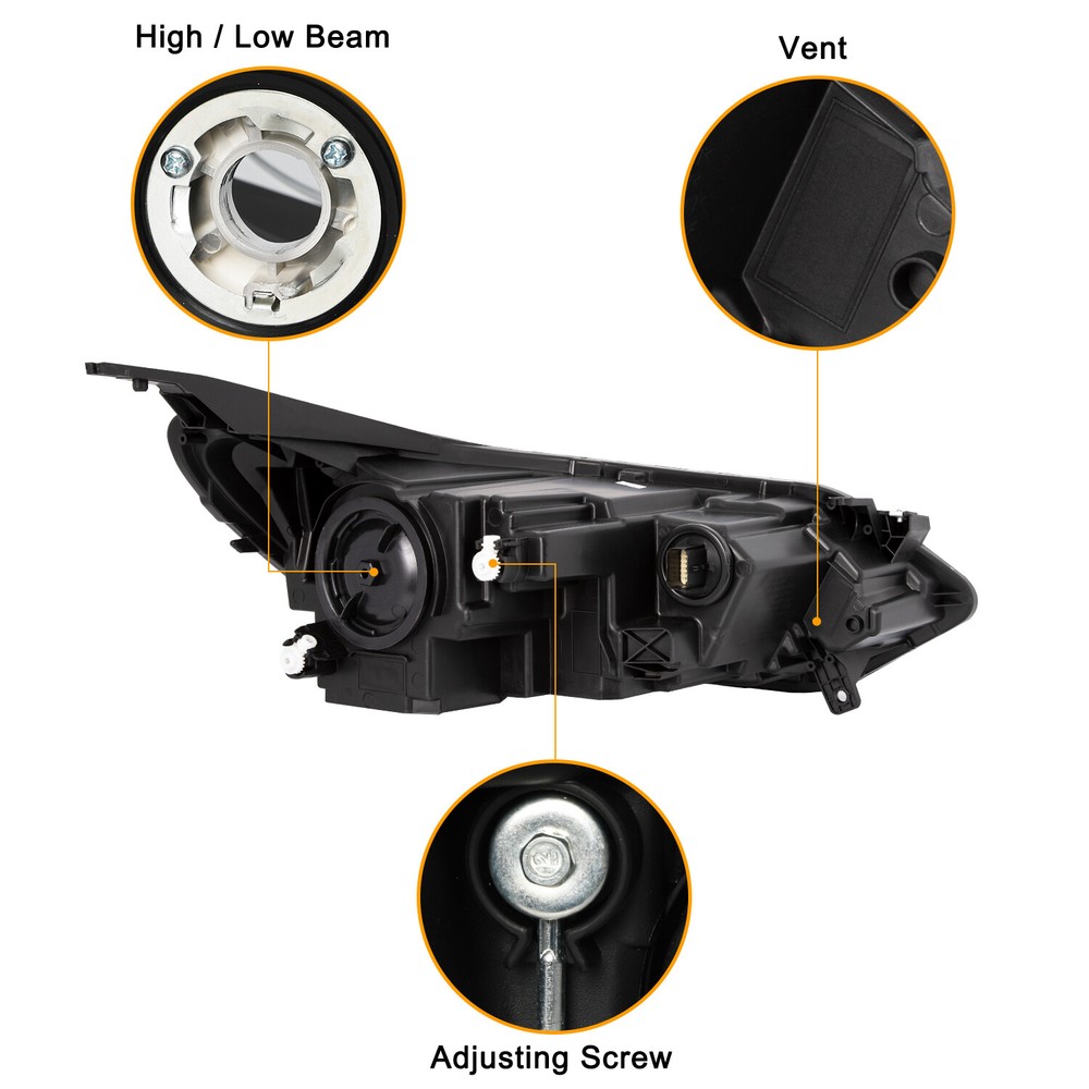For 2018-2020 Chevy Equinox Halogen Headlight w/LED DRL Left Driver Side w/Bulbs