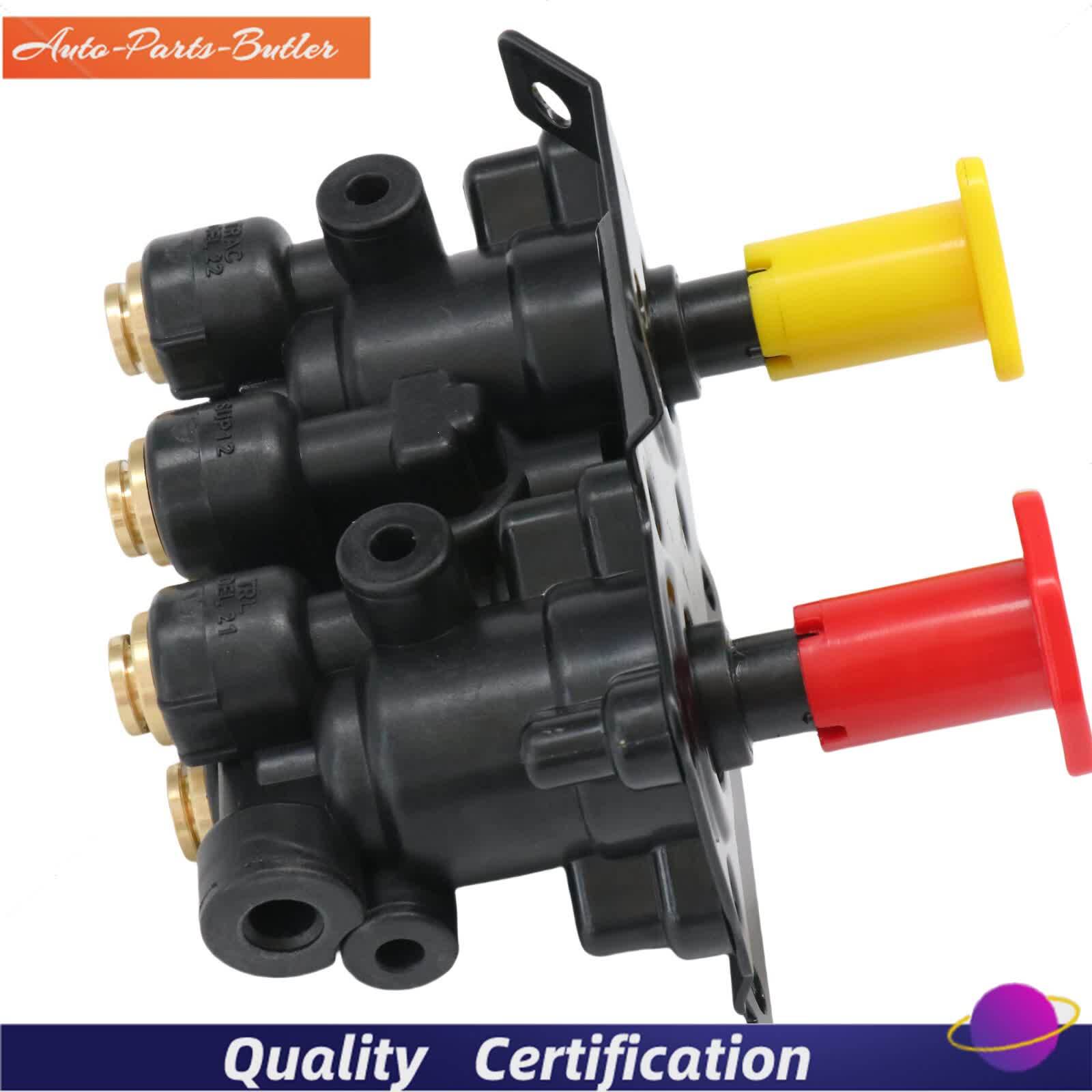 24340522 21315044 K035691 For Volvo VNL Dash Valve Dual Park Brake With 5 Ports