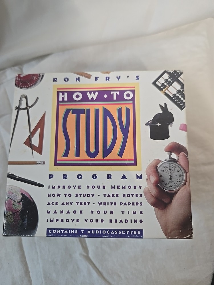 Ron Fry's How to Study Program 6- Audio Cassette Tapes Study Course
