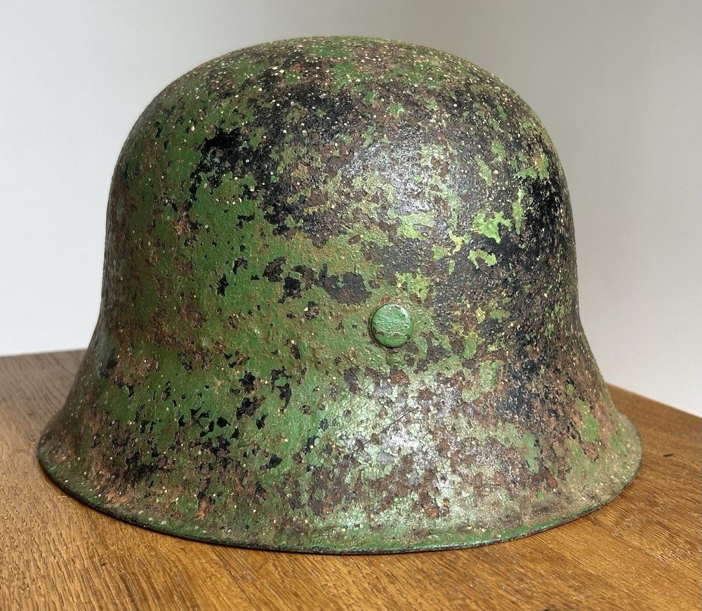 WW2 M40 Green Camo German Helmet