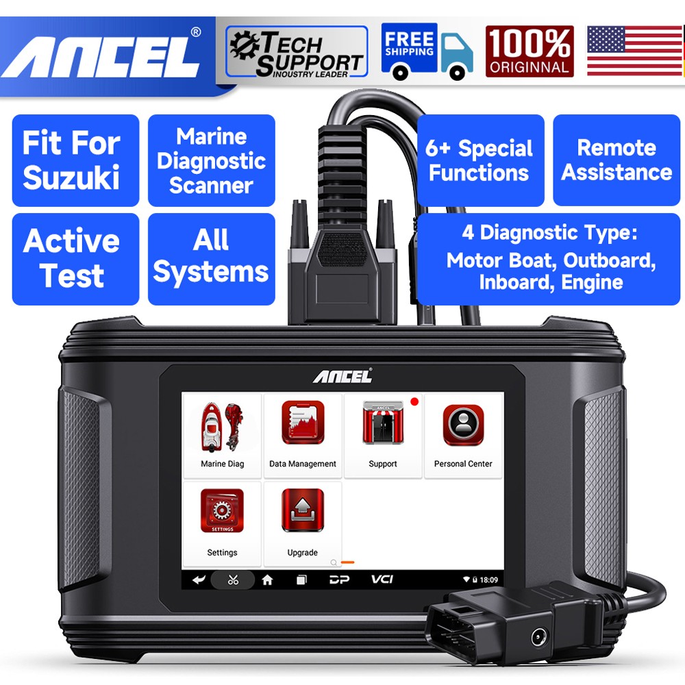 ANCEL MR500 Marine Diagnostic Tool Code Reader Scanner Active Test For Suzuki