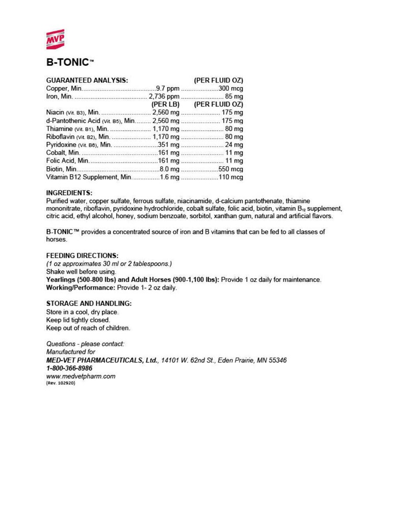 MVP - B-Tonic B-Tonic