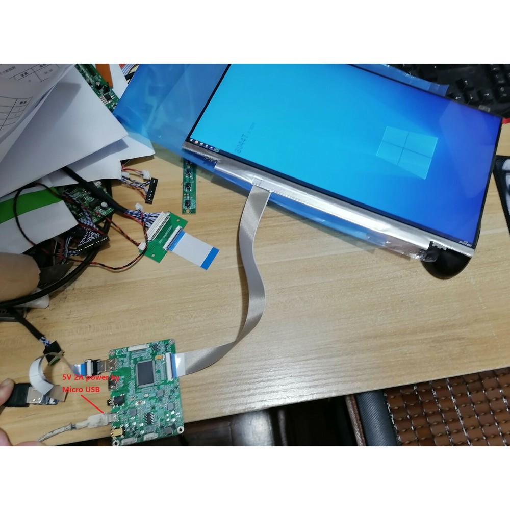 2 micro HDMI LCD LED EDP mini Controller board kit 5V For LM156LF2F01 1920X1080