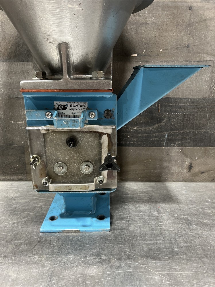 Bunting Magnetics Co. Material Hopper Bin. Used Surplus