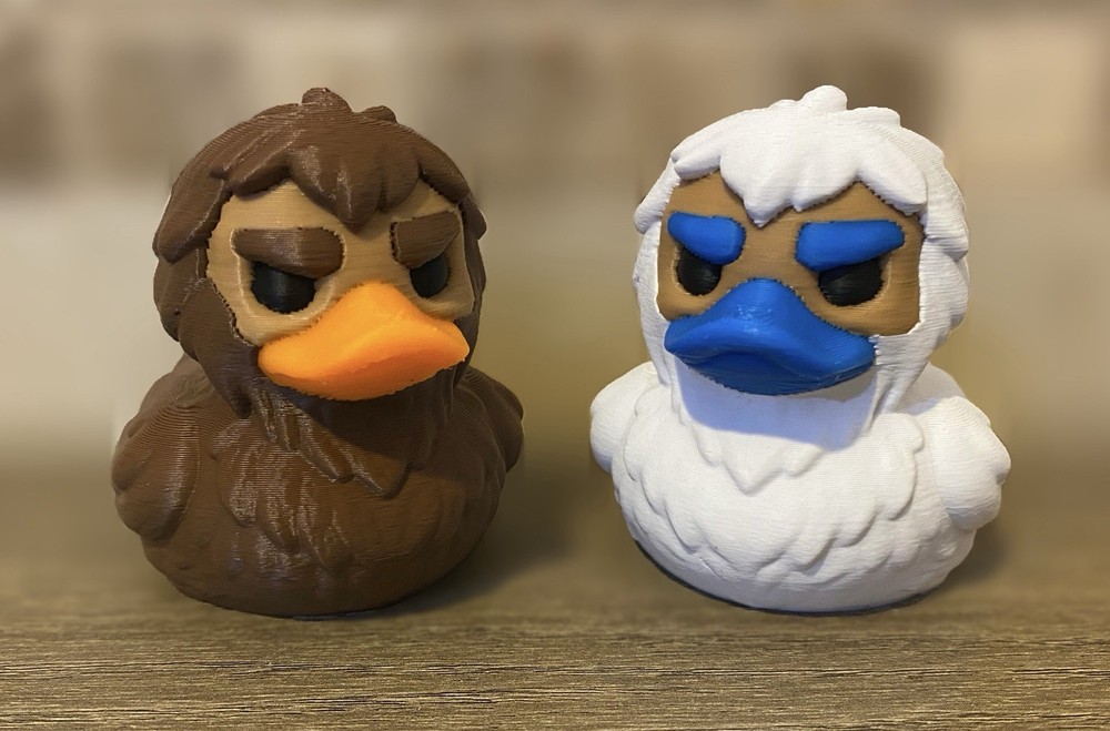 Bigfoot and Yetti Ducks - 2 Pack - Jeep Ducking Gift - Cruises - Collectible