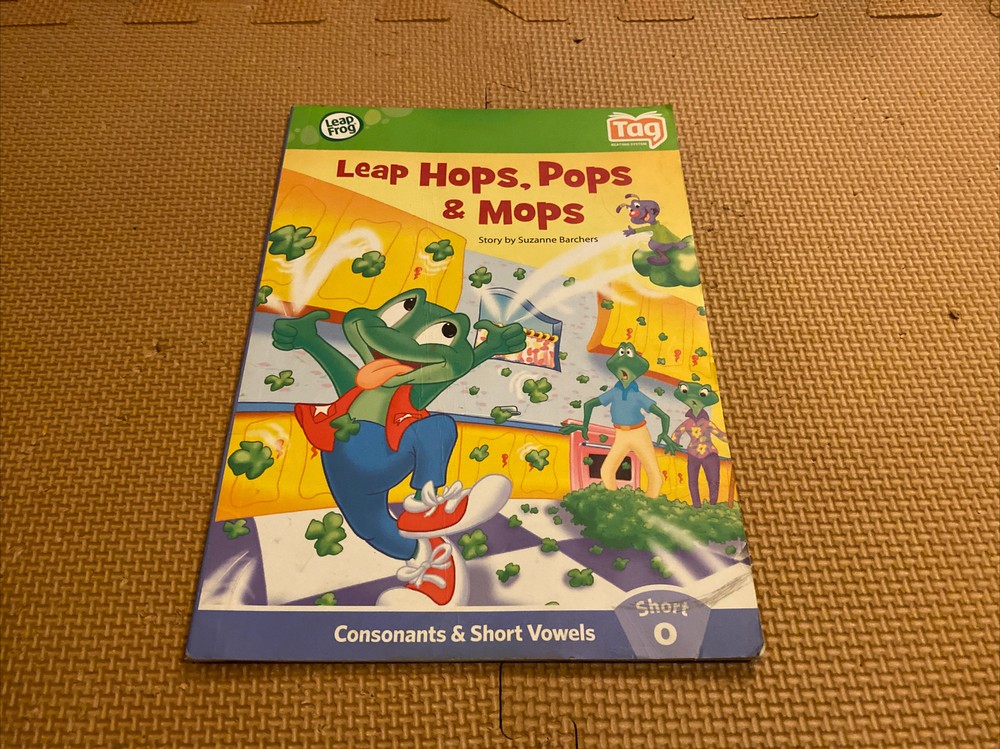 LeapFrog Tag Pen LeapReader LEARN TO READ Book — Leap Hops, Pops, Mops | Short O