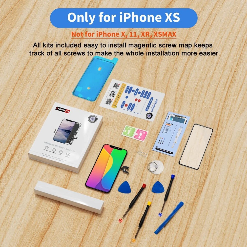 For iPhone XS Incell LCD Display Screen Replacement Touch Screen Digitizer Kit