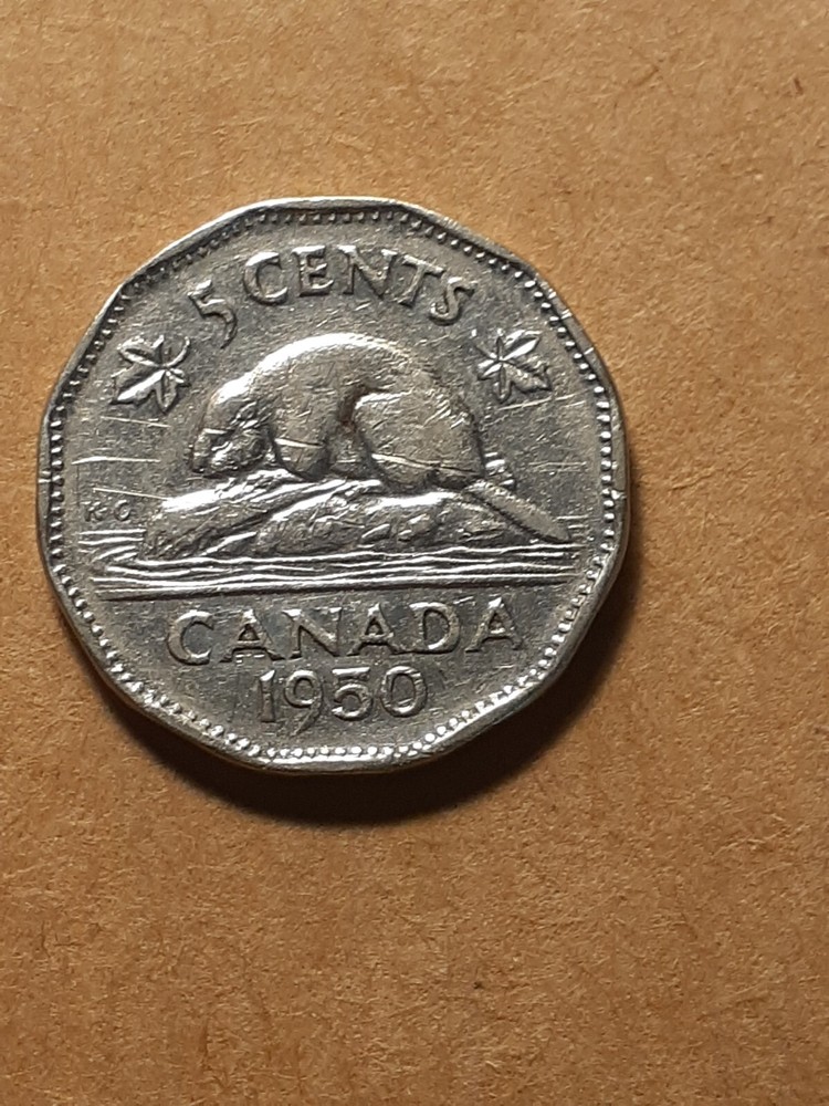 1950 FIVE CENTS CANADA
