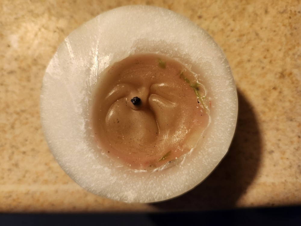 Grumpy Old Man Candle Haunted mystical strange Bizarre Creepy