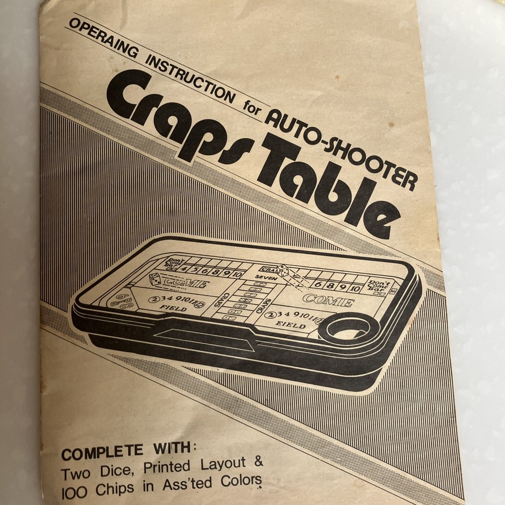 Vintage Waco Auto-Shooter Craps Table Automatic Dice Roller Complete, TESTED!