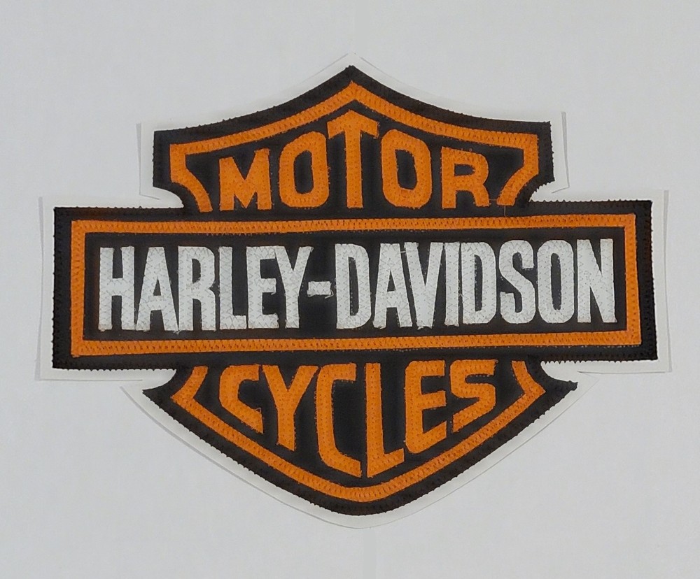 Harley Davidson 10 inch shield back patch. Nice New