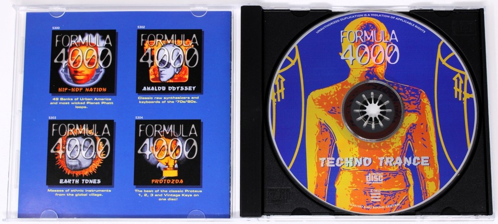 E-MU Systems Formula 4000 Techno Trance E-Mu Format Sound Library/Sampling CD