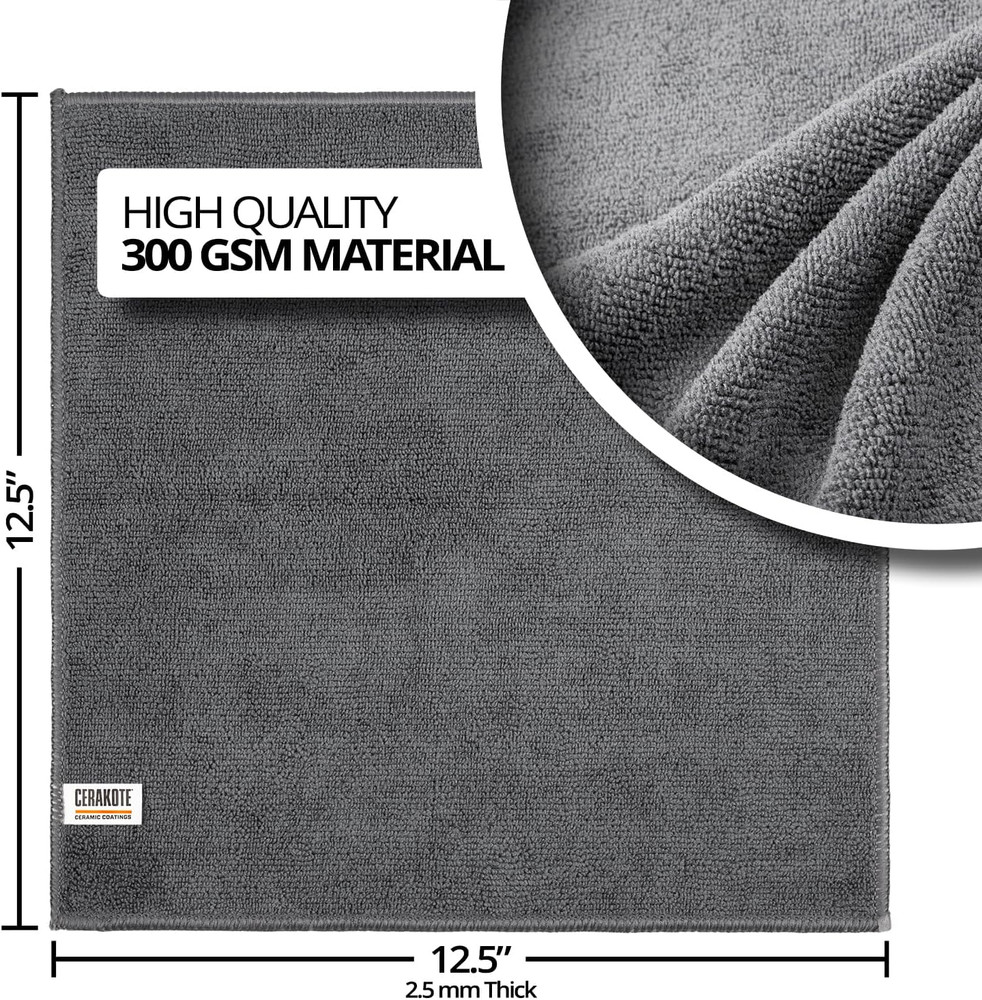 Microfiber Towels (12 Pack) - Cleaning and Application Towels Durable Microfi...