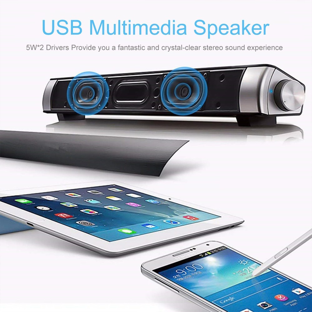 Bluetooth Speaker, Portable Wireless Speaker, USB Powered Speaker with Loud H...