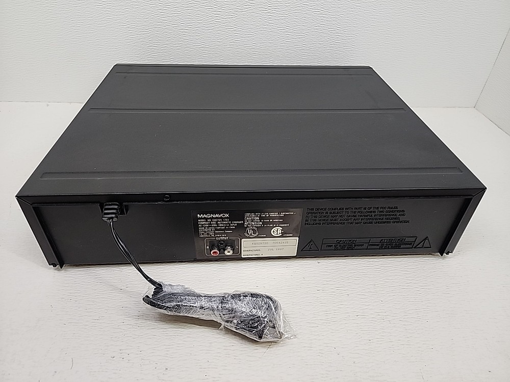 Magnavox CDC 725 1702 5-Disc Carousel CD Changer w/ Remote Tested/Working