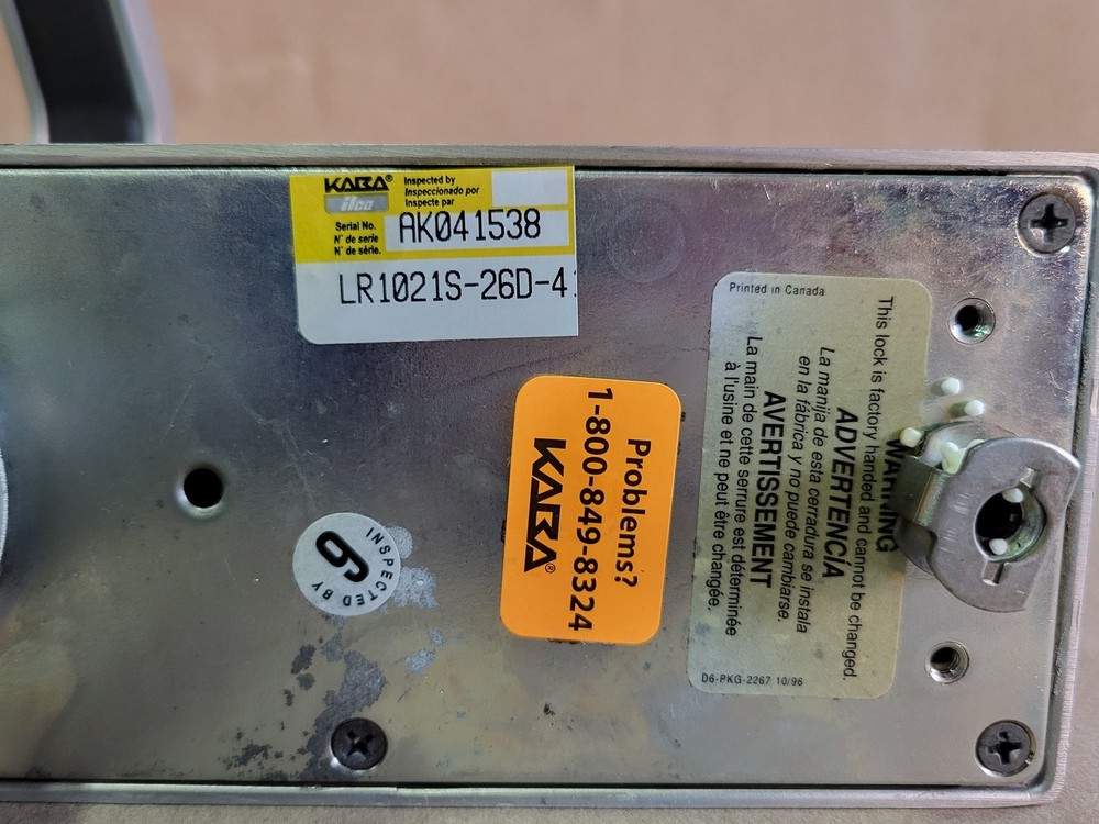 SURPLUS NEW KABA LR1021S-26D-41 Pushbutton Cylindrical Lock – Safety