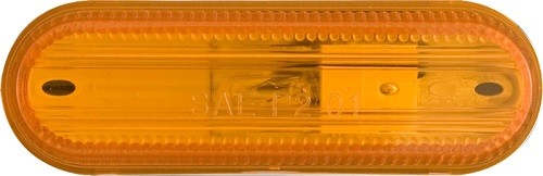 Optronics - MC68AB - MARK LIGHT THIN OVAL 1-WIRE AMBER - (Pack of 1)