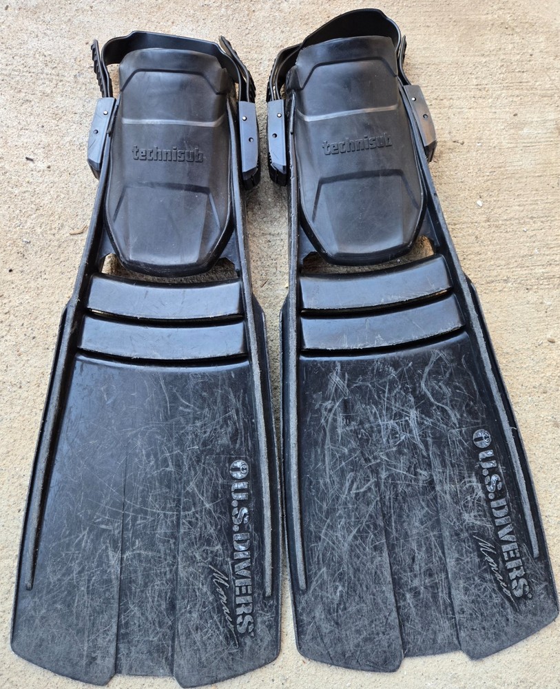US Divers Technisub Fins Open Heel - Large