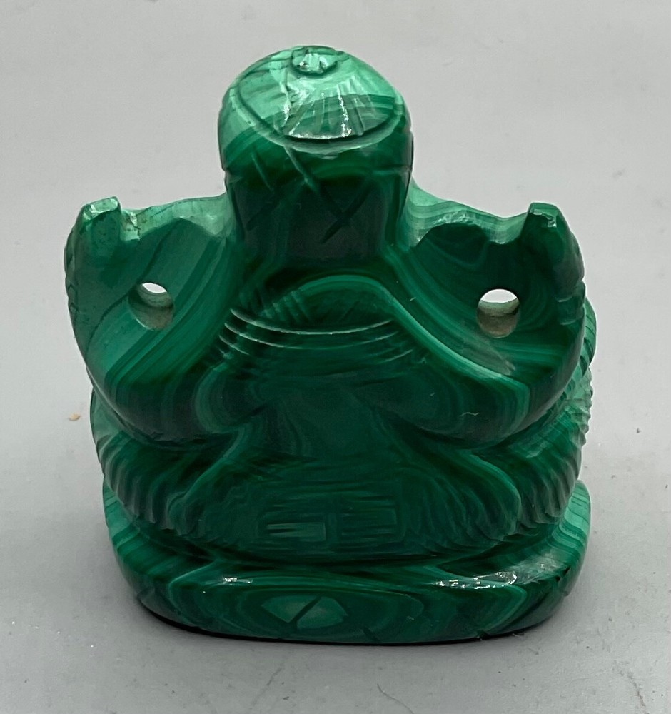 NATURAL GREEN MALACHITE FIGURINE