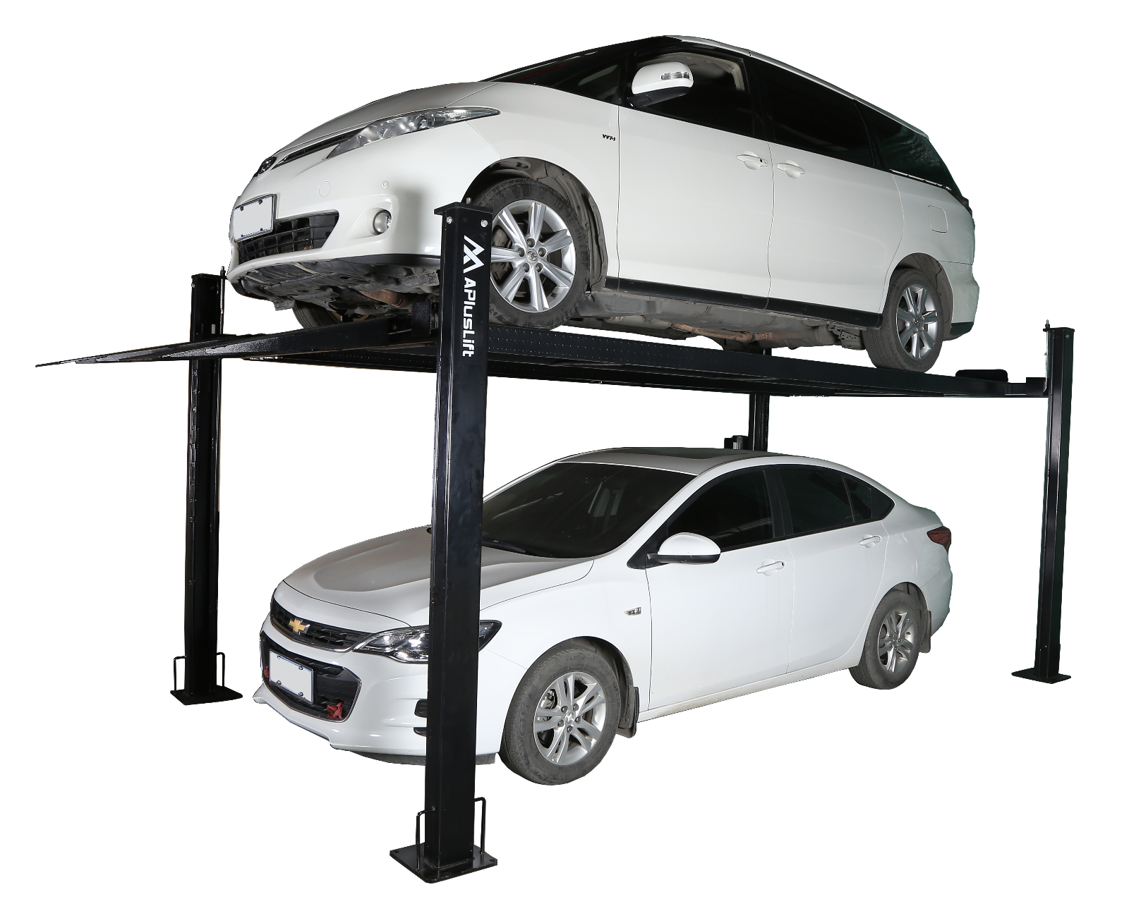 APlusLift 8000LB 4-Post Extra Long/Wide/Tall Storage Service Car Lift (HW-8SXLT)