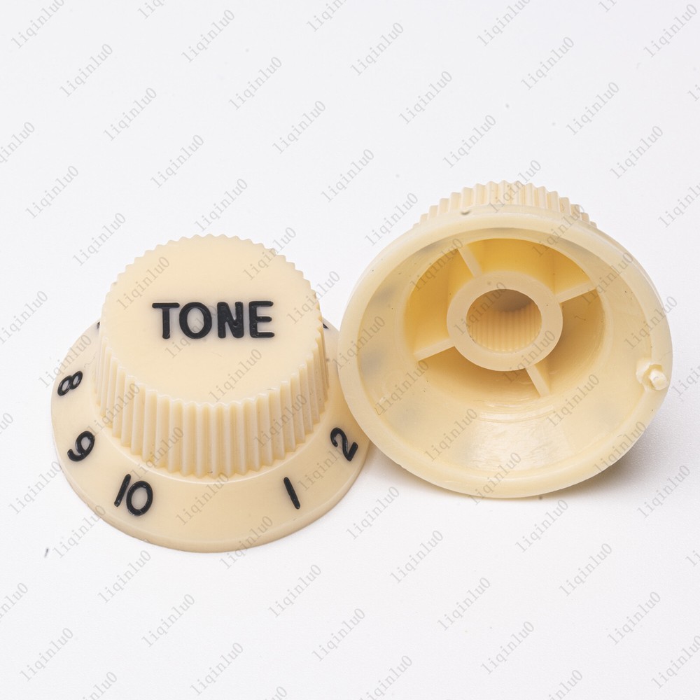 Cream /Black Numbers ST Electirc Guitar Knobs Volume Tone Knob For Stratocaster