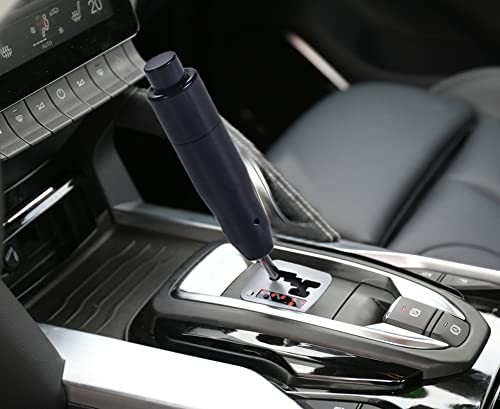 5" Long Weighted Gear Stick Shift Handle Automatic Push Button Shifter Black