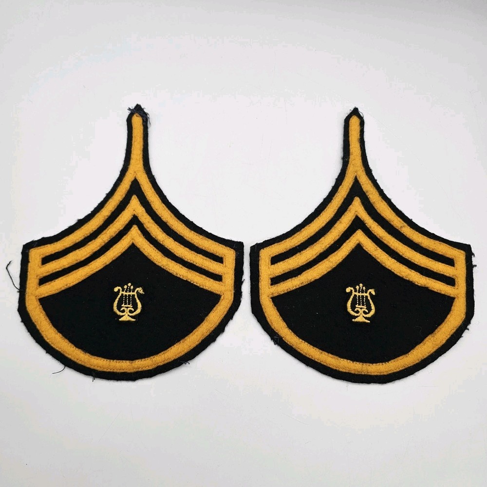 WW2 US Army Calvary Sergeant Band Patch Pair