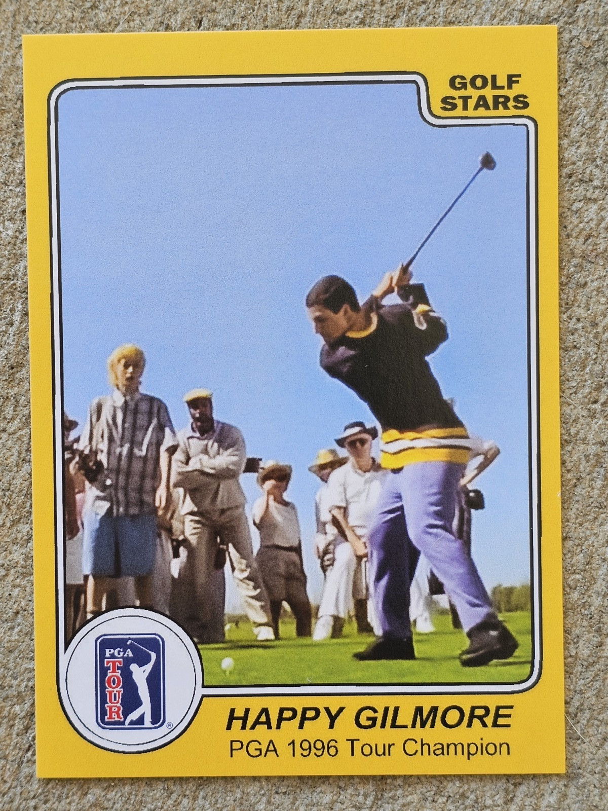 2x ADAM SANDLER CUSTOM TRADING CARDS (BOBBY BOUCHER WATERBOY & HAPPY GILMORE)