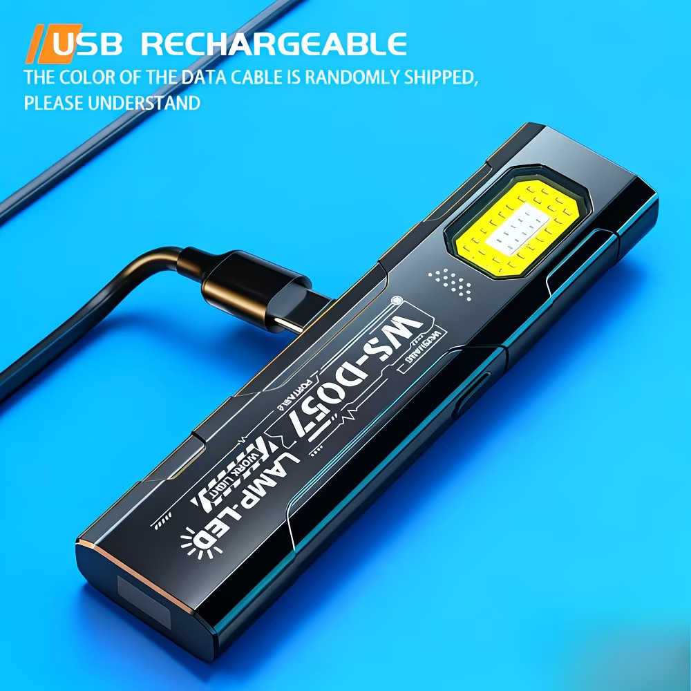 2 LED Flashlight Work Light, Emergency Flashlight, Flash light, red white blue