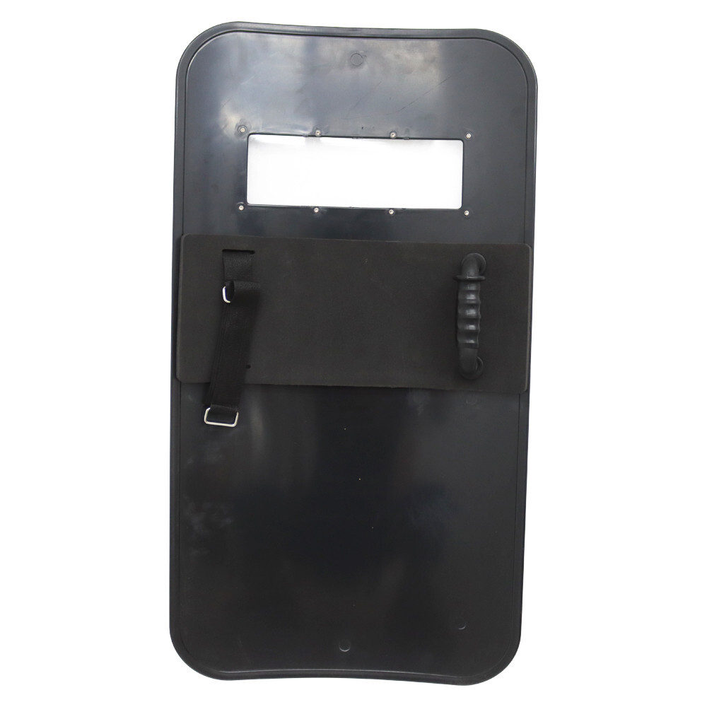 1 PCS Hand-Held Rectangle Black Anti-riot Shield Security Protection Equipment