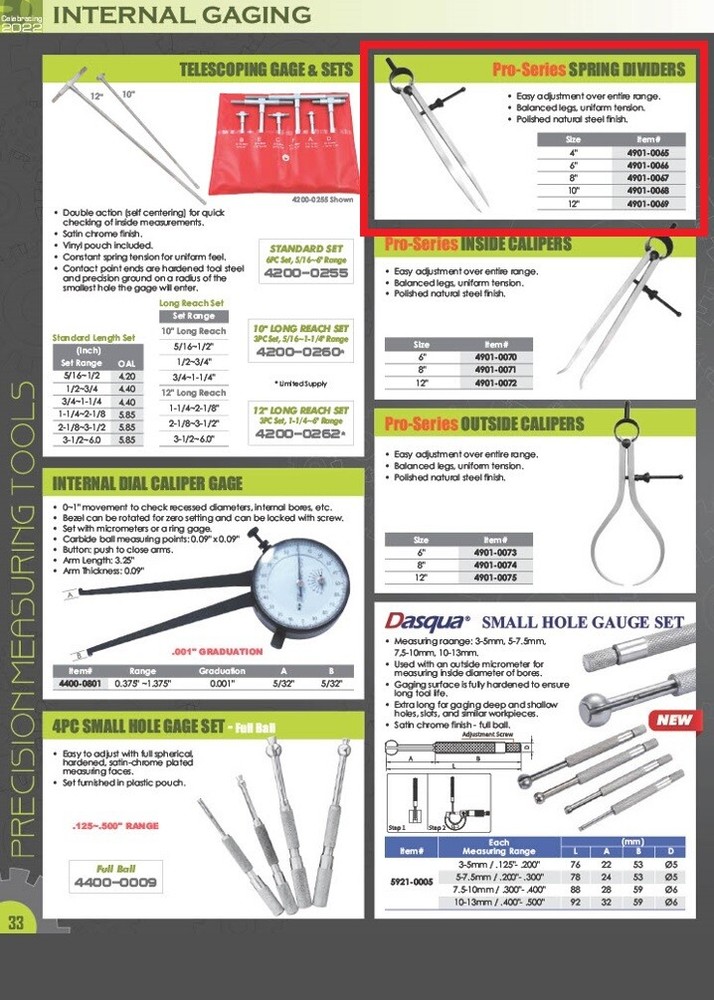 4" SPRING DIVIDER (4901-0065)