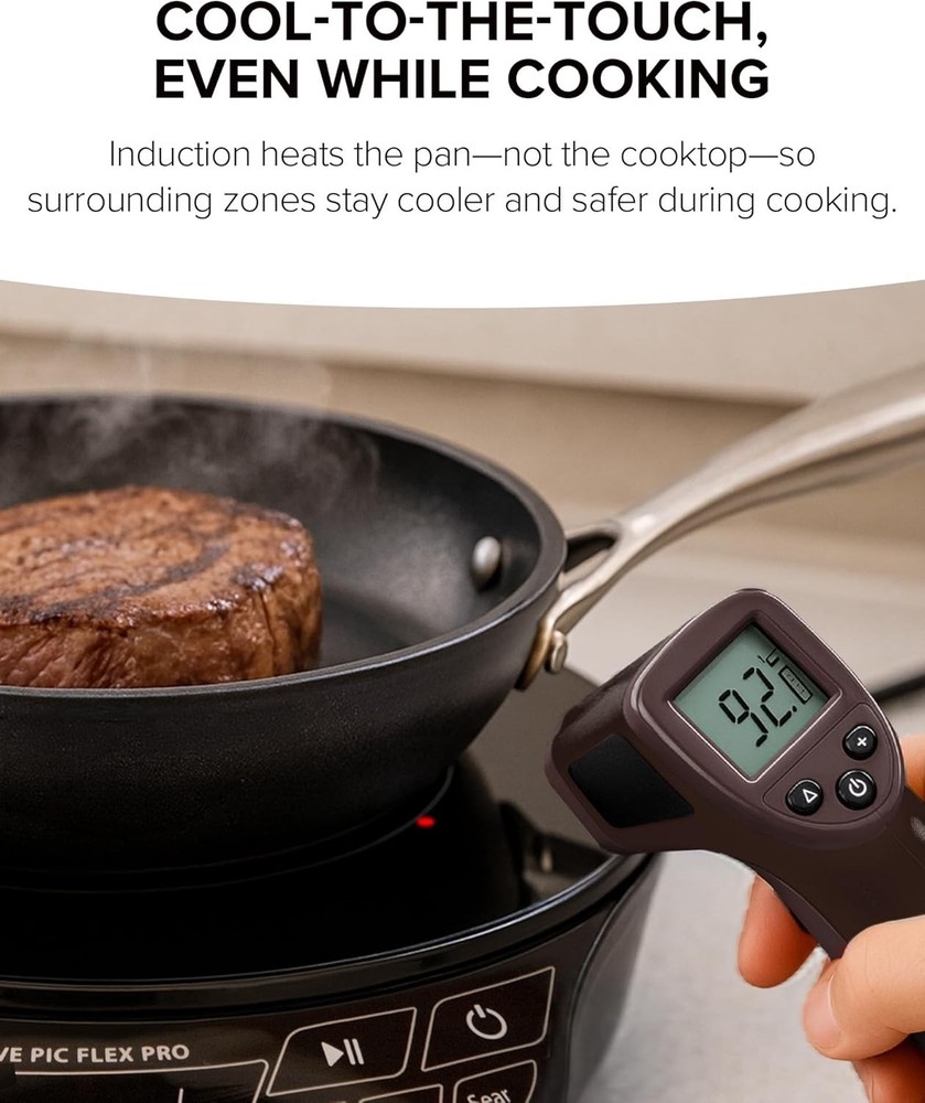 Nuwave Flex Pro 10.25” Precision Induction Cooktop with IMD Touch Display, LED,