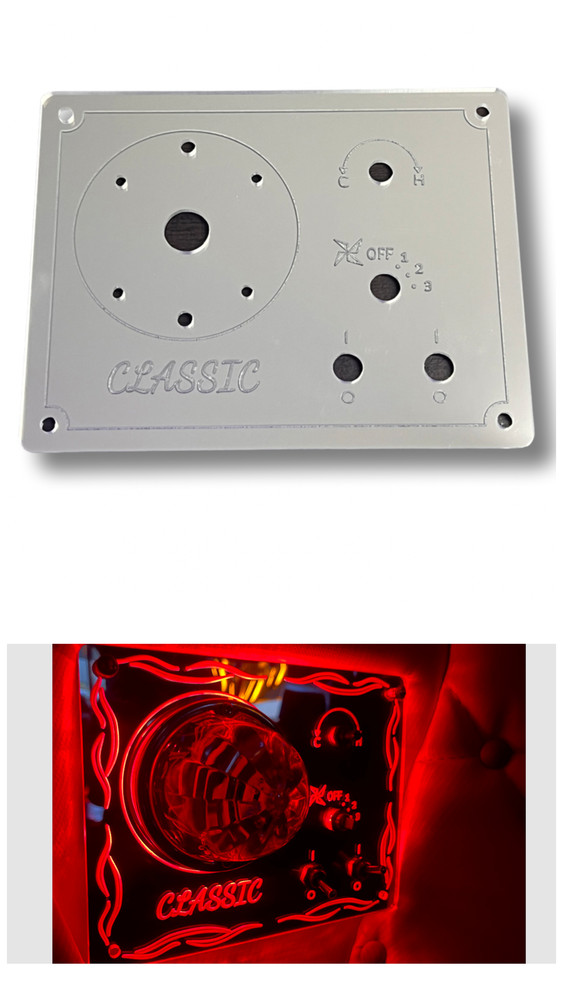  Classic Sleeper AC Control Panel Frame Style Red Led Lights Color  