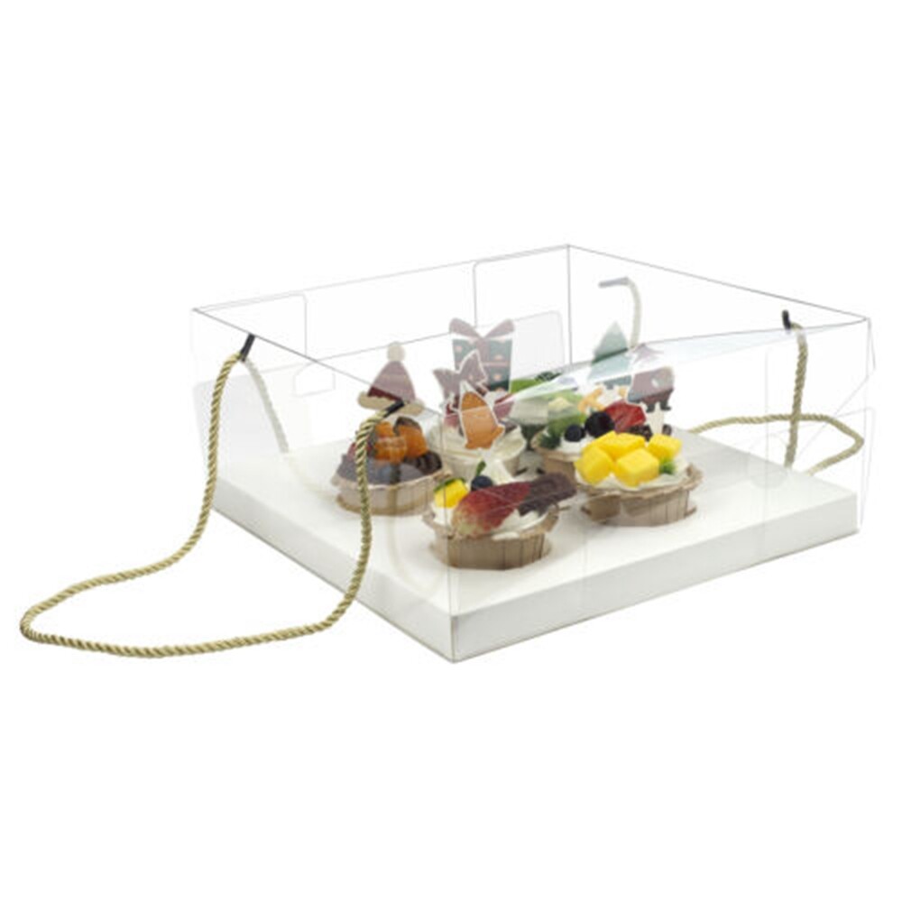 2pc Cake Boxes with 7pcs Random Toppers ECO-FRIENDLY Cupcake Containers