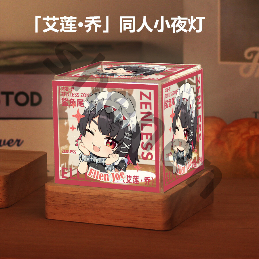 Anime Zenless Zone Zero Ellen Joe USB Plug-in Model Night Lamp Light Cospaly