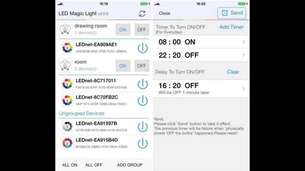 LED light strip Bluetooth controller for 3538 and 5050 light strips. UFO