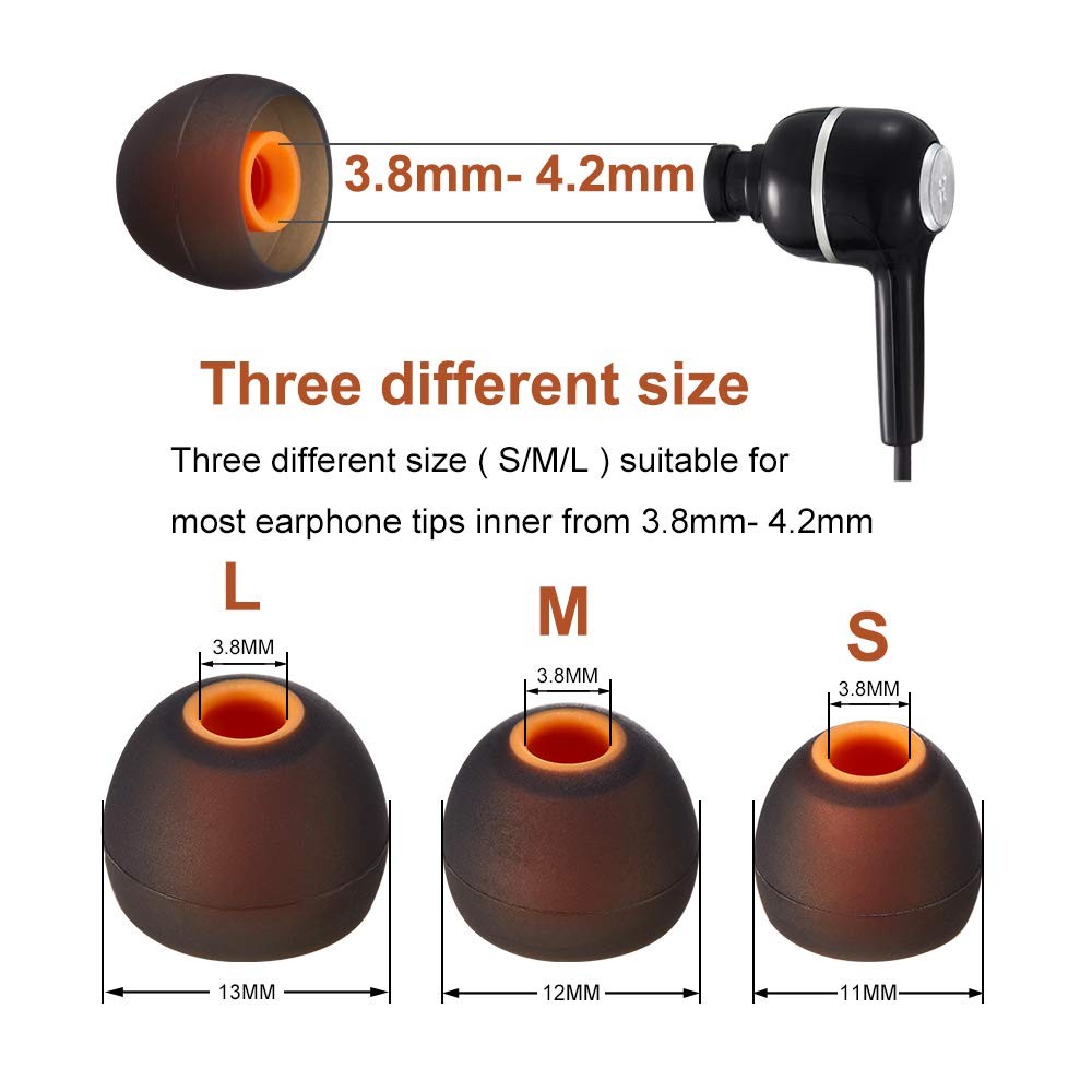 Earbud Tips High Quality Soft Silicone Earbuds Small/Medium/Large, color16