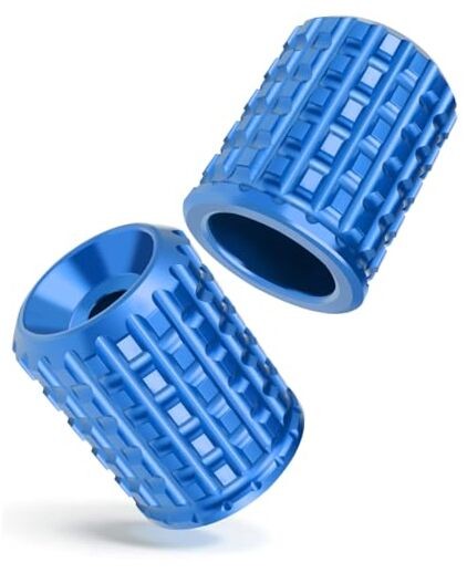 1.25" Footpeg Crash Bar Engine Saddlebag Guard Sliders End Replacement Blue