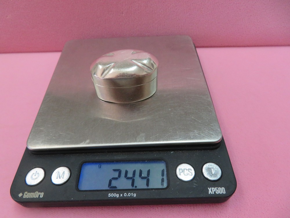 Vtg Taxco Mexico PHP TH-46 Sterling Silver Pill Box 24.41 Grams